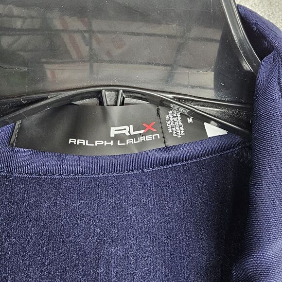 Polo Ralph Lauren RLX Performance 1/4 Zip Pullover Jacket Mens Medium Blue - Picture 2 of 6